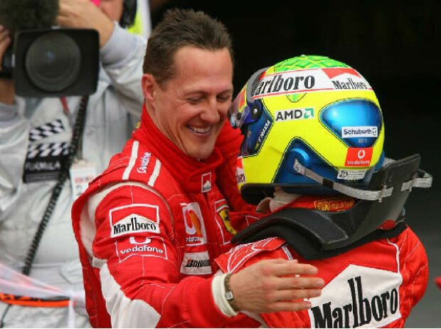 Titel-Bild zur News: Michael Schumacher Felipe Massa