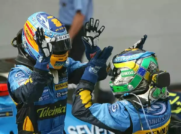 Titel-Bild zur News: Fernando Alonso und Giancarlo Fisichella