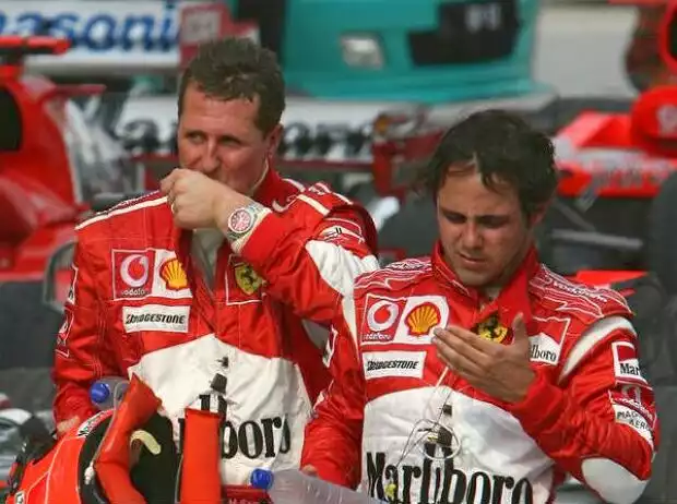 Titel-Bild zur News: Michael Schumacher und Felipe Massa