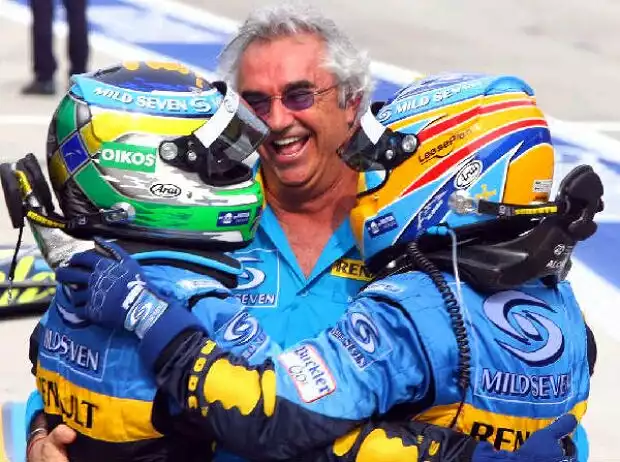 Giancarlo Fisichella, Flavio Briatore und Fernando Alonso Titel-Bild zur News: Giancarlo Fisichella, Flavio Briatore und Fernando Alonso