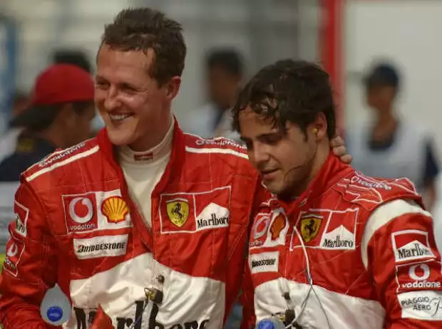 Titel-Bild zur News: Michael Schumacher und Felipe Massa