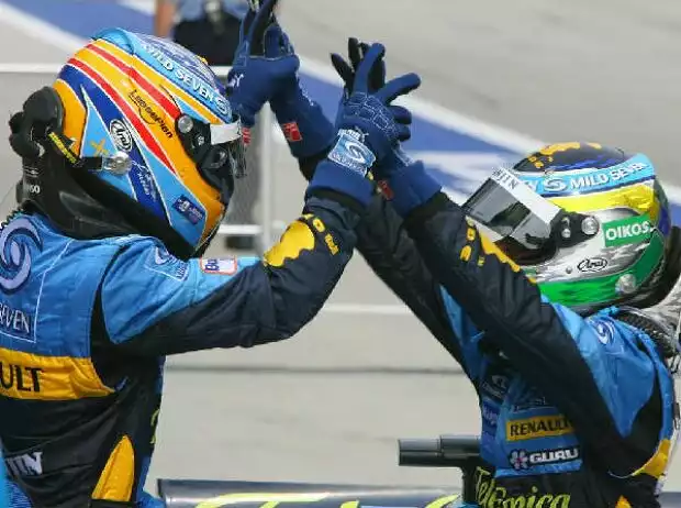 Titel-Bild zur News: Fernando Alonso, Giancarlo Fisichella