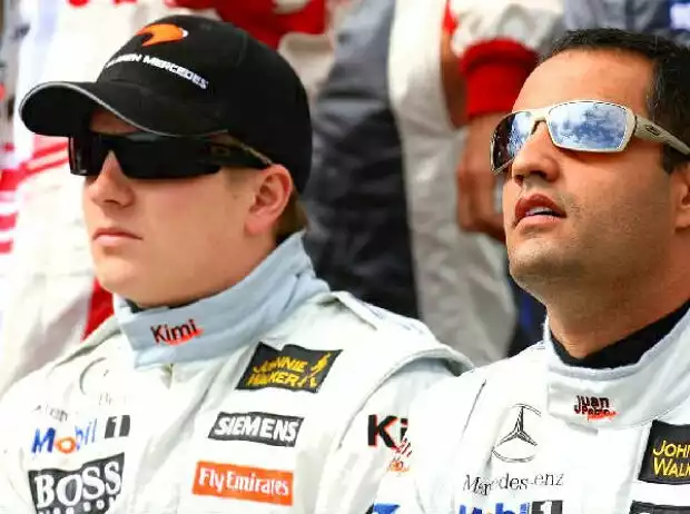 Kimi Räikkönen und Juan-Pablo Montoya Titel-Bild zur News: Kimi Räikkönen und Juan-Pablo Montoya