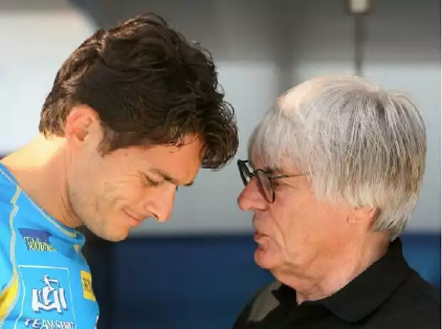 Giancarlo Fisichella und Bernie Ecclestone Titel-Bild zur News: Giancarlo Fisichella und Bernie Ecclestone
