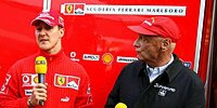 Michael Schumacher mit Niki Lauda