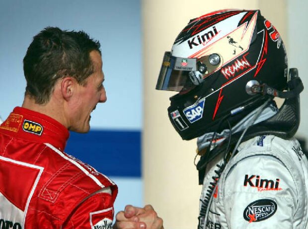 Michael Schumacher und Kimi Räikkönen Michael Schumacher und Kimi Räikkönen