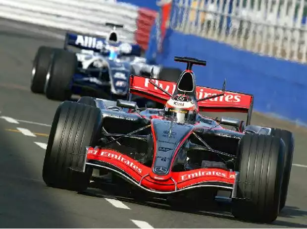 Kimi Räikkönen vor Nico Rosberg Titel-Bild zur News: Kimi Räikkönen vor Nico Rosberg