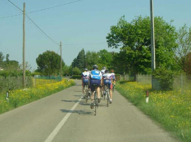 Radfahrer in Imola