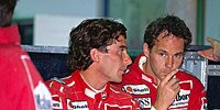 Ayrton Senna und Gerhard Berger