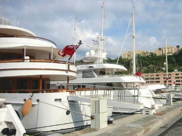 Jachten im Hafen von Monaco