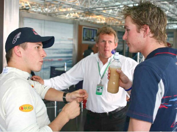 Christian und Johannes Klien mit Scott Speed Christian und Johannes Klien mit Scott Speed