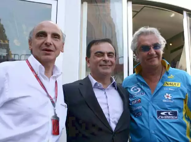 Titel-Bild zur News: Alain Dassas, Carlos Ghosn und Flavio Briatore