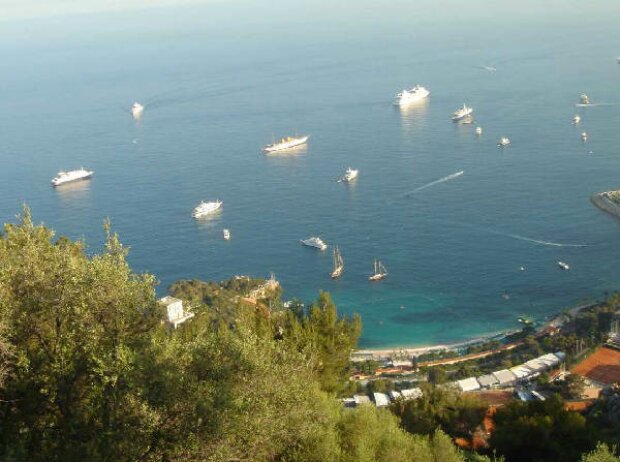 Panorama auf Monacos Küste Panorama auf Monacos Küste