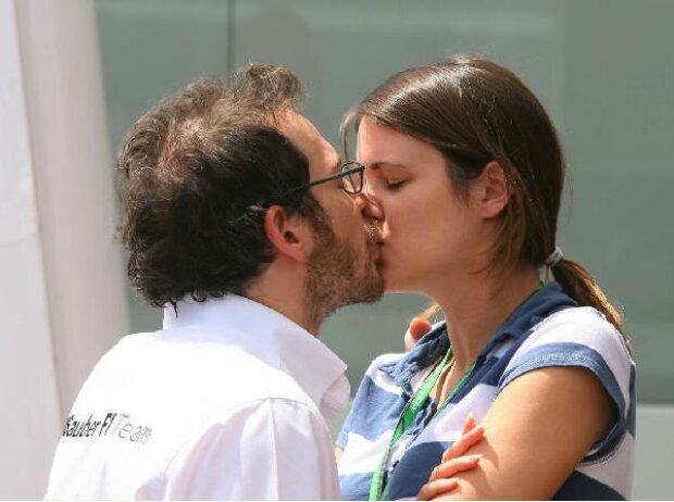 Jacques Villeneuve mit seiner Frau Johanna Jacques Villeneuve mit seiner Frau Johanna