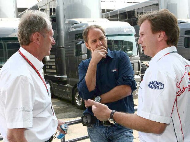 Helmut Marko, Gerhard Berger und Christian Horner Helmut Marko, Gerhard Berger und Christian Horner