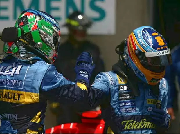 Giancarlo Fisichella und Fernando Alonso Titel-Bild zur News: Giancarlo Fisichella und Fernando Alonso