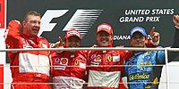 Bild zum Inhalt: Lupenreiner Ferrari-Doppelsieg in Indianapolis
