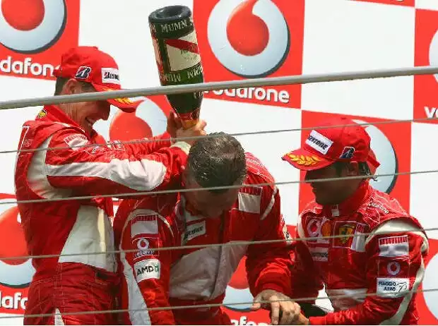 Michael Schumacher, Ross Brawn und Felipe Massa Titel-Bild zur News: Michael Schumacher, Ross Brawn und Felipe Massa