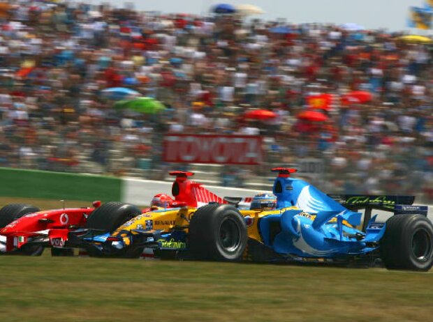 Michael Schumacher und Fernando Alonso