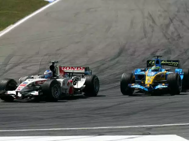 Jenson Button vor Giancarlo Fisichella Titel-Bild zur News: Jenson Button vor Giancarlo Fisichella