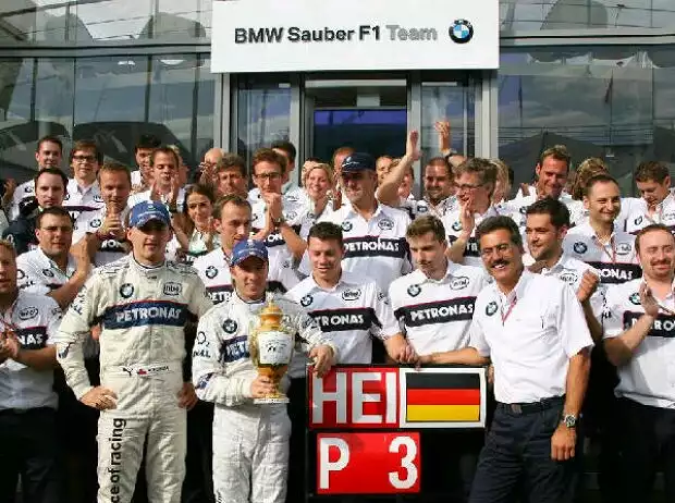 Nick Heidfeld Mario Theissen Robert Kubica Titel-Bild zur News: Nick Heidfeld Mario Theissen Robert Kubica