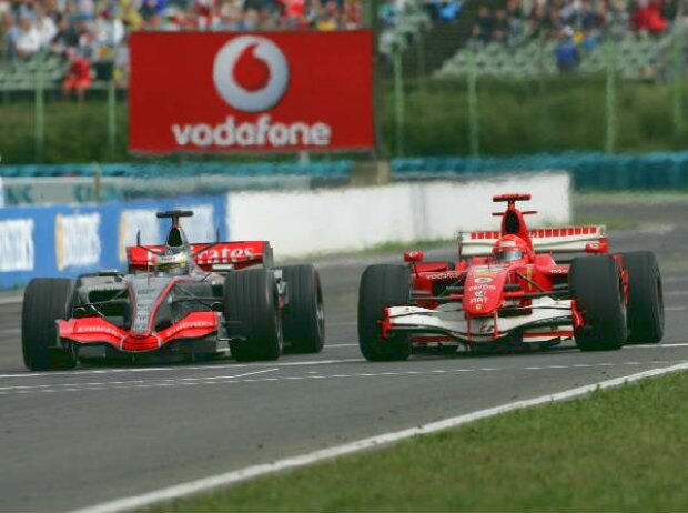 Michael Schumacher und Pedro de la Rosa 