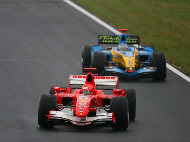 Titel-Bild zur News: Michael Schumacher Fernando Alonso