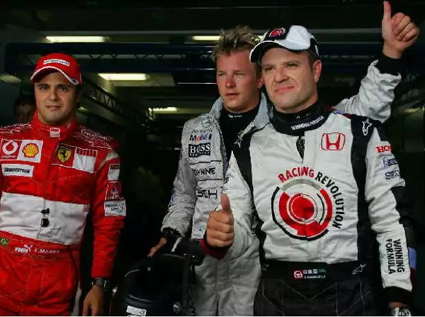 Felipe Massa, Kimi Räikkönen und Rubens Barrichello Titel-Bild zur News: Felipe Massa, Kimi Räikkönen und Rubens Barrichello