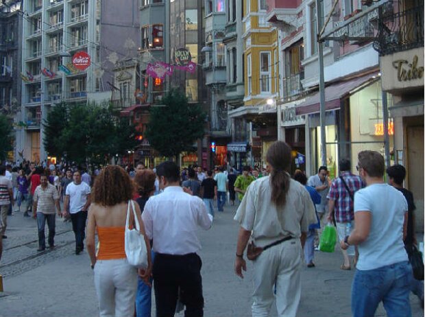 Fußgängerzone von Istanbul Fußgängerzone von Istanbul