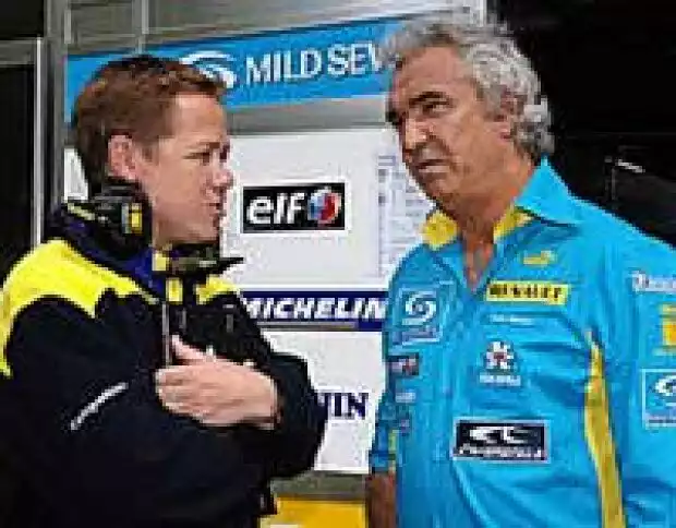 Hans Emmel mit Flavio Briatore Titel-Bild zur News: Hans Emmel mit Flavio Briatore