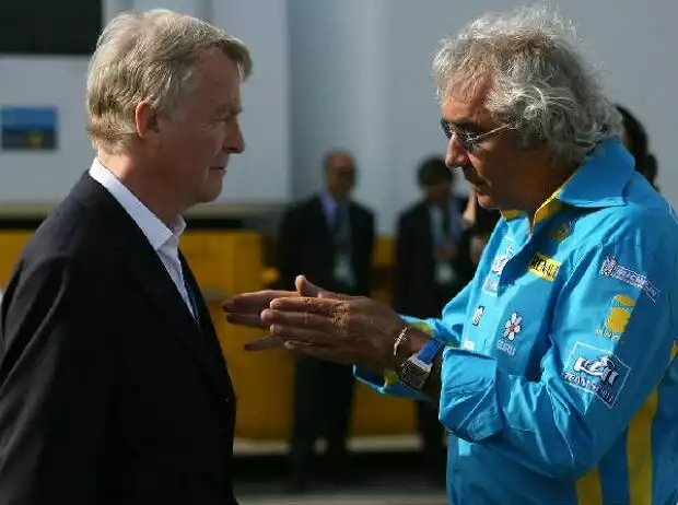 Max Mosley mit Flavio Briatore Titel-Bild zur News: Max Mosley mit Flavio Briatore