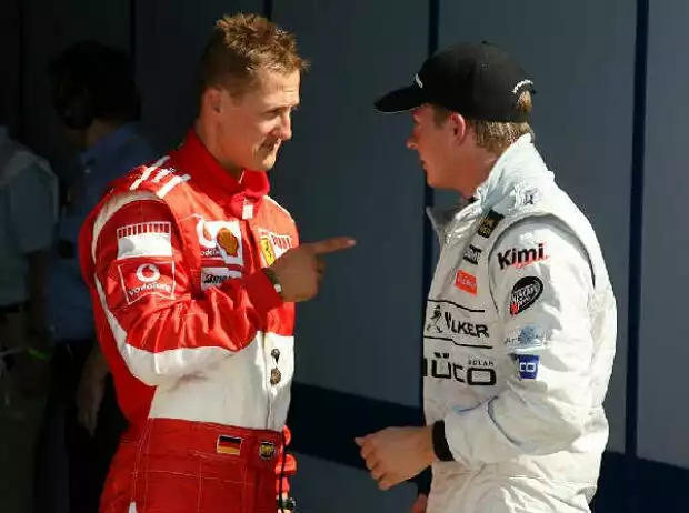 Michael Schumacher und Kimi Räikkönen Titel-Bild zur News: Michael Schumacher und Kimi Räikkönen