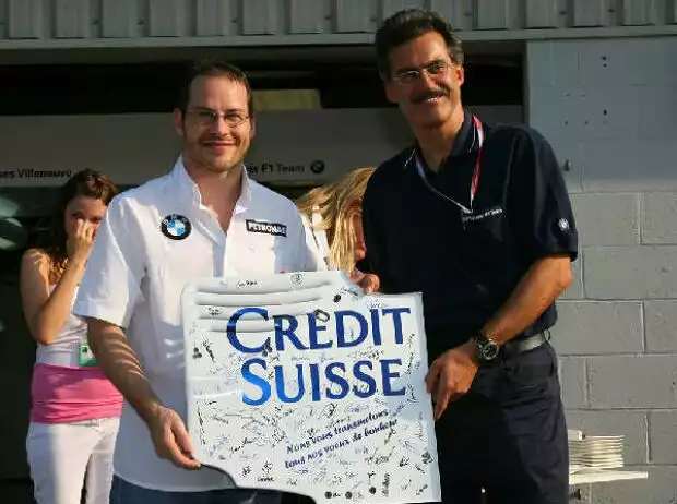 Jacques Villeneuve und Mario Theissen Titel-Bild zur News: Jacques Villeneuve und Mario Theissen