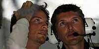 Jenson Button mit Nick Fry