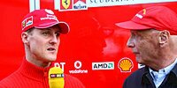 Michael Schumacher und Niki Lauda