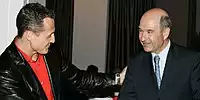 Michael Schumacher und Peter Sauber