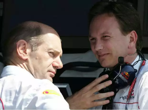 Adrian Newey und Christian Horner Titel-Bild zur News: Adrian Newey und Christian Horner