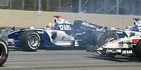 Kollision zwischen Mark Webber und Nico Rosberg