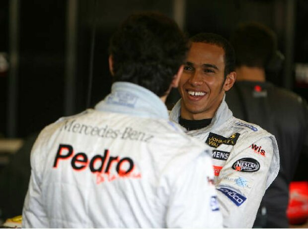 Pedro de la Rosa und Lewis Hamilton