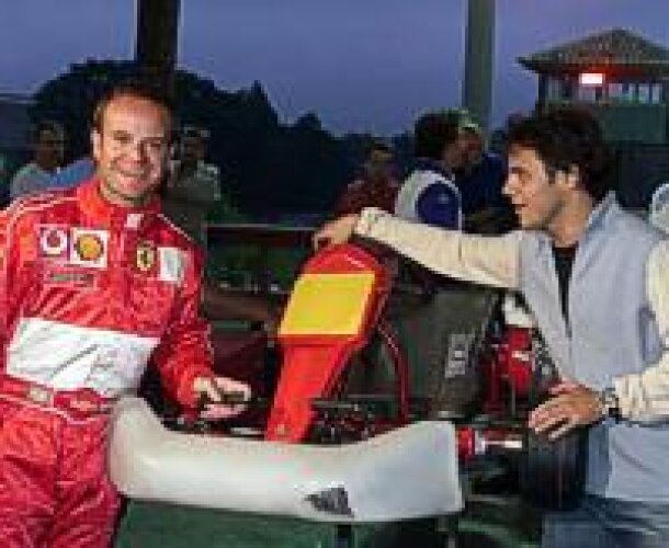 Titel-Bild zur News: Barrichello und Massa