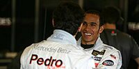 Pedro de la Rosa und Lewis Hamilton