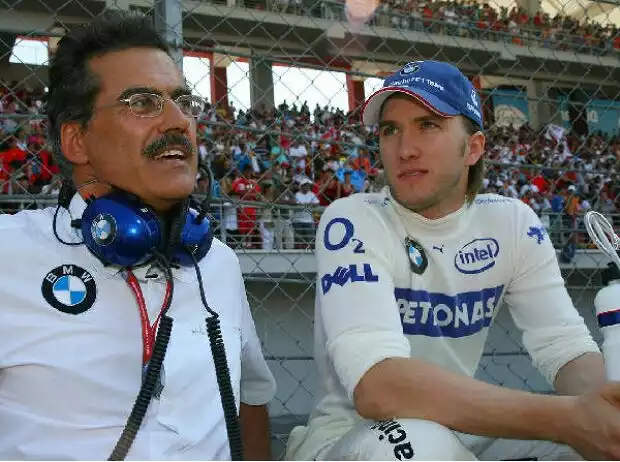 Nick Heidfeld Mario Theissen Titel-Bild zur News: Nick Heidfeld Mario Theissen