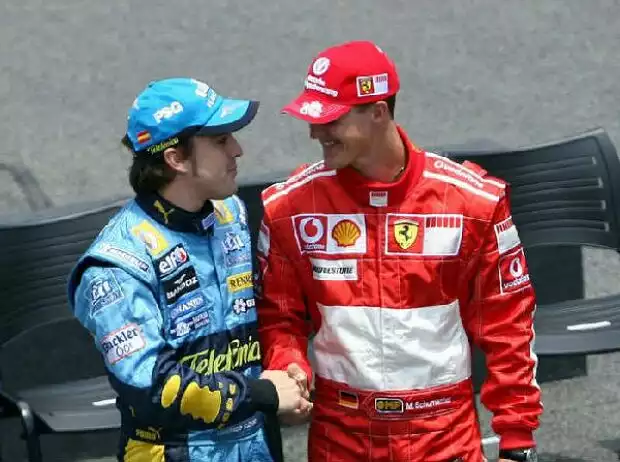 Fernando Alonso und Michael Schumacher Titel-Bild zur News: Fernando Alonso und Michael Schumacher