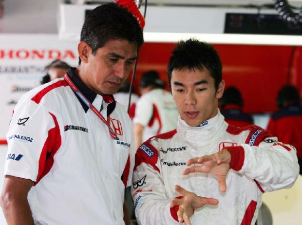 Aguri Suzuki mit Takuma Sato Aguri Suzuki mit Takuma Sato