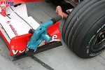 Künstliche Bremsenkühlung bei Michael Schumacher (Ferrari)