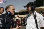 Patrick Head (Teammitbesitzer) (Williams-Cosworth) und Adrian Newey (Technischer Direktor) (Red Bull Racing)