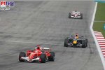 David Coulthard (Red Bull Racing), Michael Schumacher (Ferrari)