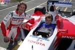 Jarno Trulli (Toyota) mit Rennfahrernachwuchs