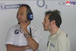 Jacques Villeneuve und Peter Sauber (Ex-Formel-1-Teamchef) (BMW Sauer F1 Team)