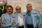 Das alte Brabham-Team vereint: Gordon Murray, Bernie Ecclestone und Herbie Blash